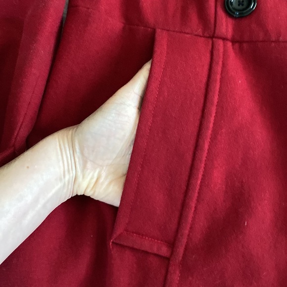 Gap. Red wool pea coat. Size L. - Picture 6 of 9
